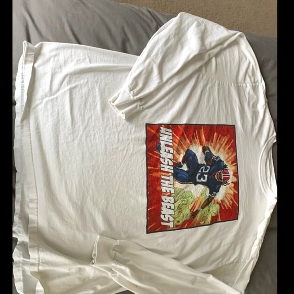 Reebok Marshawn Lynch Beast Mode “Unleash The Beast” Long Sleeve Shirt - Picture 1 of 1